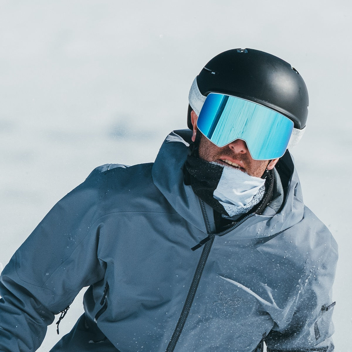 Snow Goggle Face Shield - Monochrome