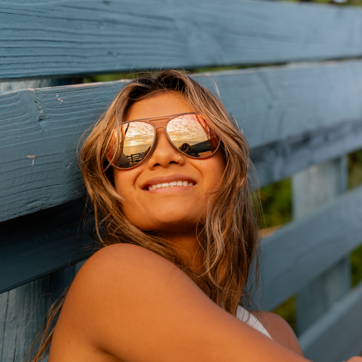 Aviator Crossover - Peach Polarized