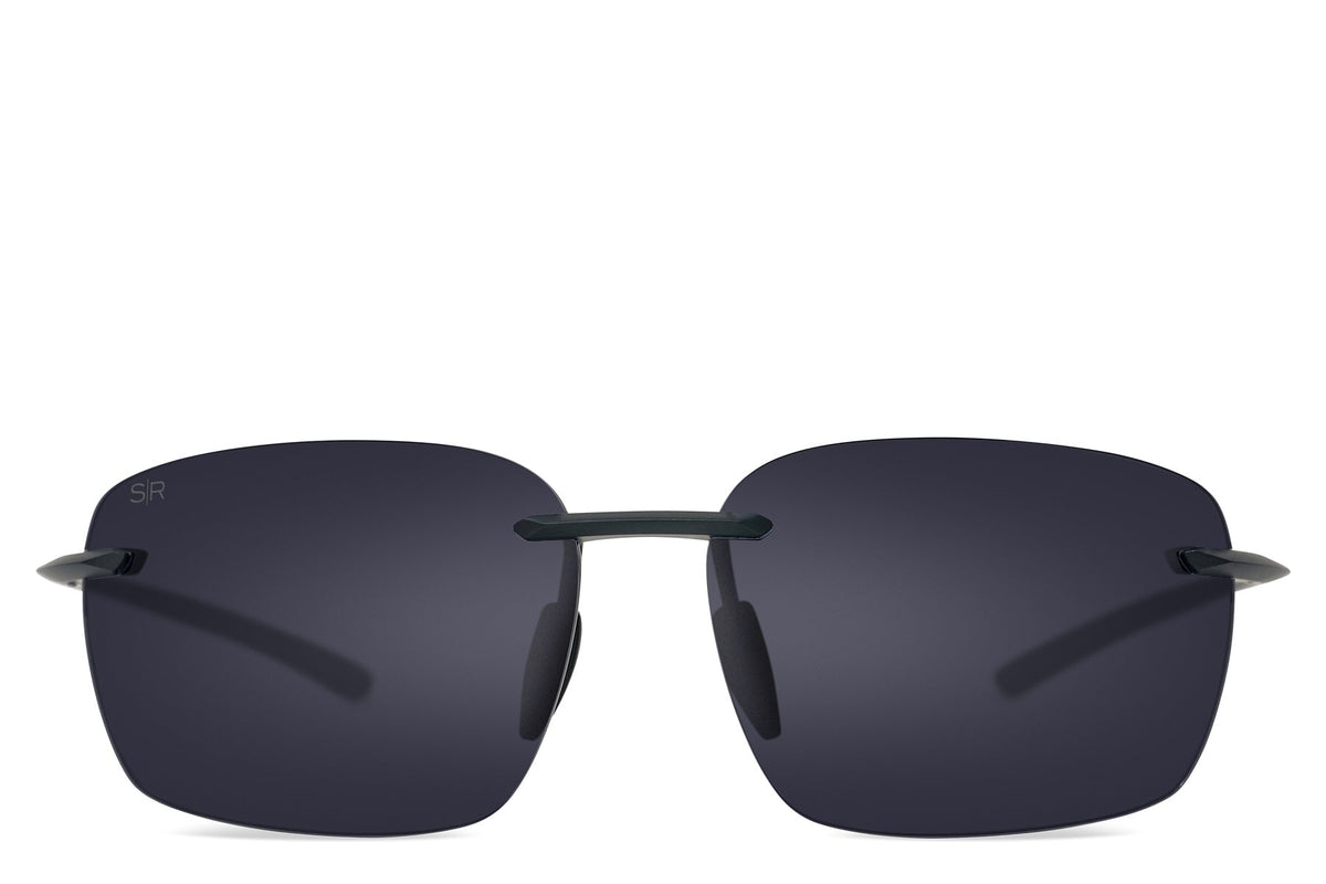 Huron Matte Black - Black Polarized