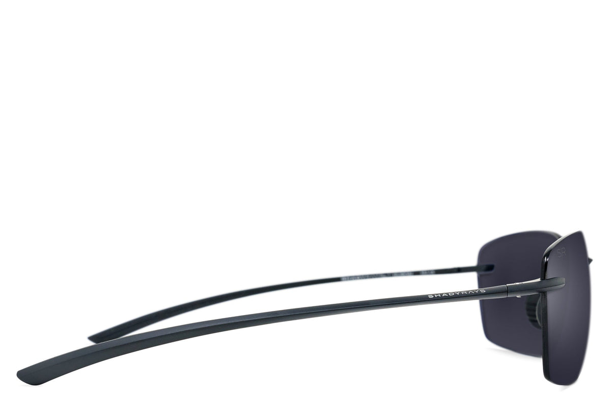 Huron Matte Black - Black Polarized