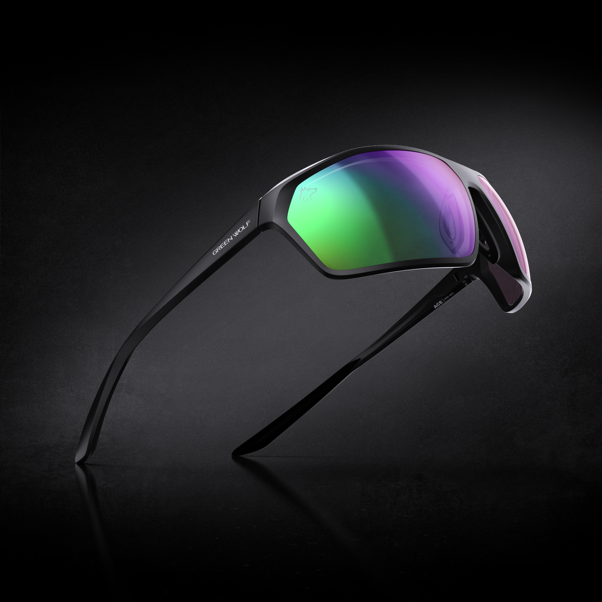 Green Wolf Ace - Black Green