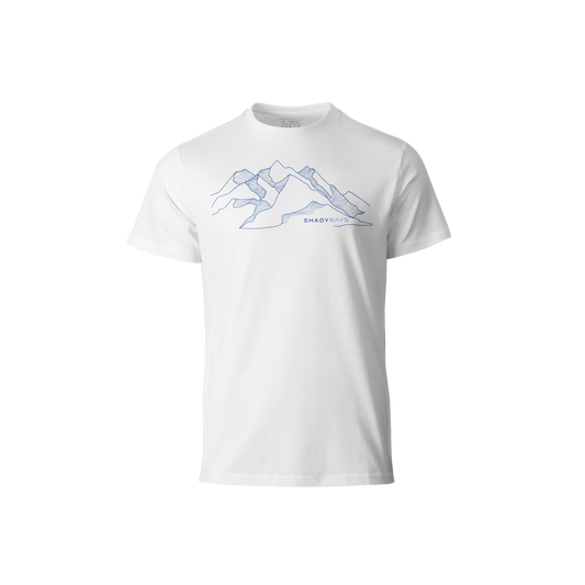 Graphic T-Shirt - Mountainscape White